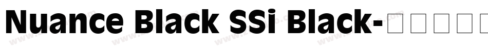 Nuance Black SSi Black字体转换